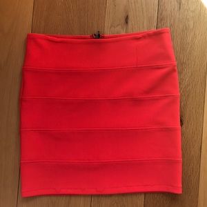 Body conn orange red skirt